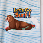 Детски халат Seal Surf с качулка и DF печат – размер L Детски халат Seal Surf с качулка и DF печат – размер L